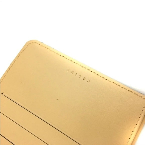 1J1747. CELINE C Macadam Suede Leather Bifold Wallet / - Picture 7 of 8